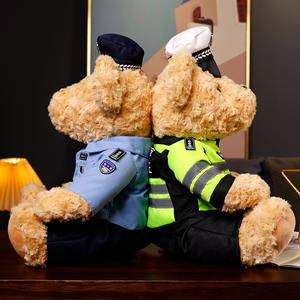 Nuovo arrivo carino peluche polizia <span class=keywords><strong>uomo</strong></span> orsacchiotto di alta qualità morbido uniforme polizia orso peluche per ragazze ragazzi - Product Image 4