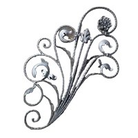 Balustrade décorative en fer forgé, 10 pièces, accessoire pour balustrade de fenêtre ou de clôture