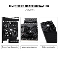 Vente flash - Ventilateurs de boîtier d'ordinateur Thermalright TL-C12C X5 120 mm noirs pour boîtier de jeu