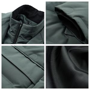 Pakaian bisnis pria, kualitas tinggi kasual setelan musim dingin tahan angin dan tahan air jaket ringan kain kanvas - Product Image 3