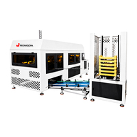 Machine automatique de formage de boîtes en carton ondulé pour l'emballage des fruits, légumes et tomates, équipement de fabrication de cartons avec contrôle PLC