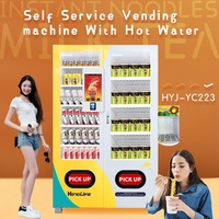 Usine Internet Petites Entreprises Idées Mince Sans Argent Bubble Tea Coffee Combo Distributeur Automatique Avec Eau Chaude
