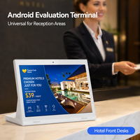 Pantalla Táctil Capacitiva LCD de 14 Pulgadas, Tablero Electrónico de Señalización Digital Android, Kiosco de Pantalla para Recepción de Hotel, Pantalla de Bienvenida