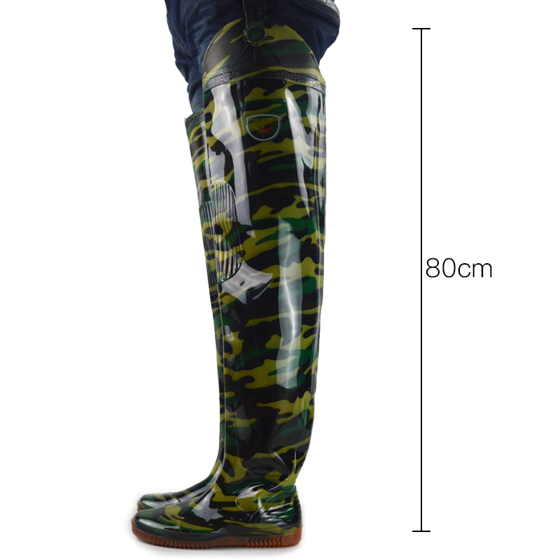 Мужские камуфляжные противоскользящие ботинки оптом неопреновые безопасные Дешевые 100% водонепроницаемые резиновые длинные ботинки от дождя