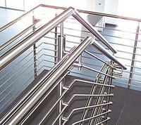 Rampe d'escalier en acier inoxydable SUS304, design moderne, balustrade et main courante en acier inoxydable, barre tubulaire pour maison et villa, fabrication chinoise