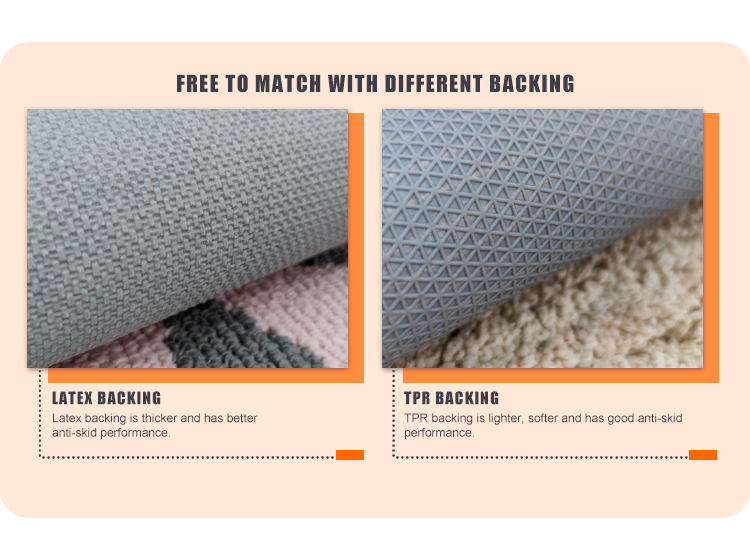 TPR Anti Slip Backing customized Bathroom Mat door mat for home absorbent mat(图4)