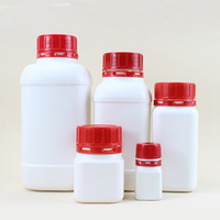 Vente directe d'usine HDPE 60-2000ml réactif chimique en plastique distribuant des bouteilles d'huile d'acétone d'ongle liquide carré à large bouche