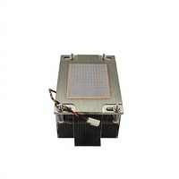 Refroidisseur de processeur actif 240W avec 4 caloducs en cuivre, ventilateur 6025 pour AMD SP3 2U P22, base en cuivre, ailettes en aluminium, carte mère rectangulaire personnalisée