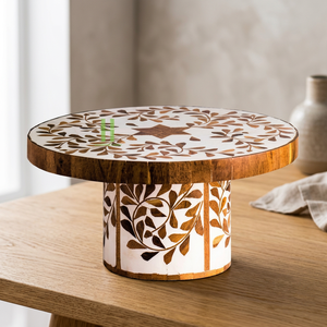Molde de Resina Epoxi para Bandeja Redonda Decorativa con Incrustaciones de Nácar de Alta Calidad, Ideal para Fiestas de Ramanda - Product Image 1