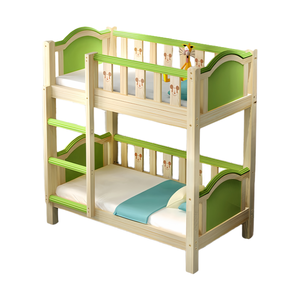 Высококачественная многофункциональная двухъярусная кровать для детей, детская двухслойная кровать для двоих детей - Product Image 5