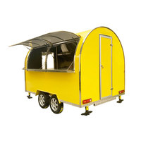 Chariot de vente ambulante pour smoothies glacés, petit camion électrique pour café, chariot de nourriture mobile, chariot à fruits, chariot à tacos, remorques à vendre