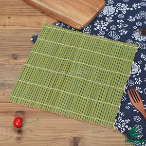 Alfombrilla enrollable de bambú <span class=keywords><strong>para</strong></span> comida, de piel verde, alta calidad - Product Image 1