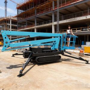 Elevador sobre orugas compacto diseñado por araña con brazo telescópico, nueva condición para hoteles y plataforma de trabajo aéreo - Product Image 6
