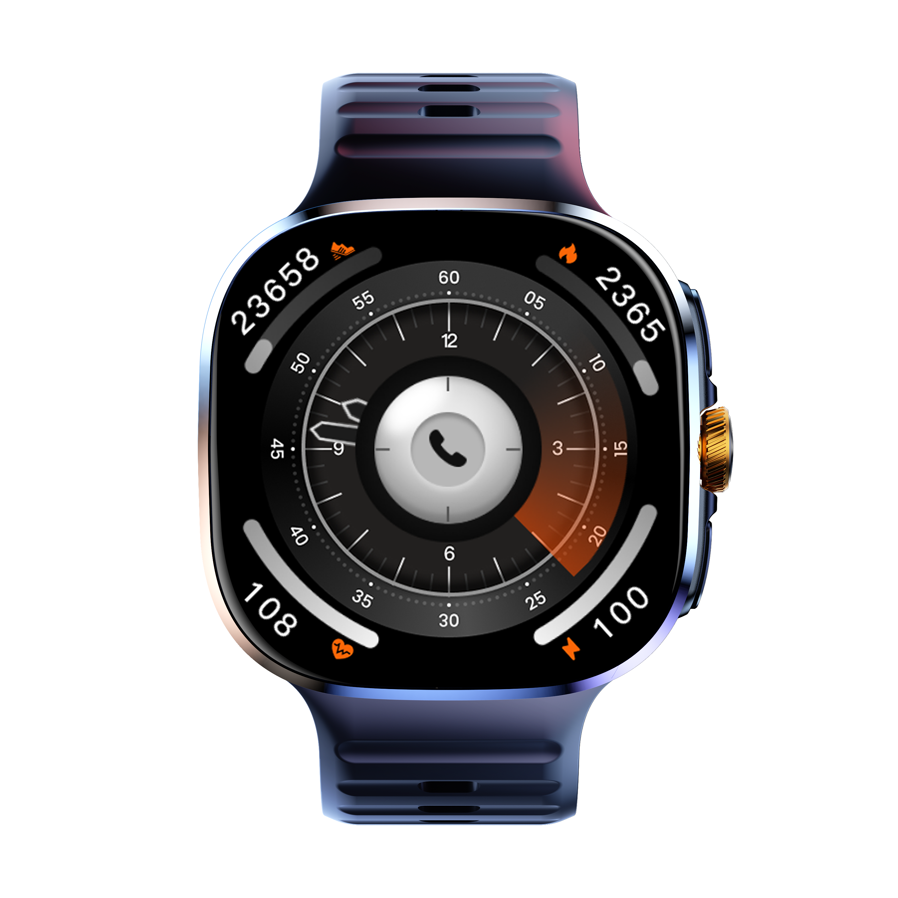 Caucho negro + correas de acero (2 correas)