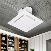 Meilleure vente de ventilateur de plafond à flux axial de 8 pouces extracteur de ventilation d'air de chambre à coucher en plastique personnalisable cuisine domestique électrique