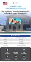 Canbest Apro P10 10Mm 8640X2240Mm 5760X2240Mm Écran d'affichage LED extérieur pour toit de maison de jeu en Afrique du Sud