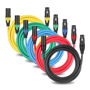 Cable XLR de 1M 2M 3M 5M 10M 15M 20M 30M 50M 100M de Alta Calidad, Colorido, de 3 Pines, Macho-Hembra, para Micrófono, Cable de <span class=keywords><strong>Audio</strong></span> XLR F a M - Product Image 1
