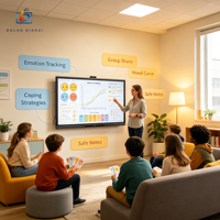 Tableau blanc interactif BOLAN 110 pouces 4K UHD LED, double système, Intel I5, 8 Go de RAM, tactile 20 points, garantie 1 an, taille personnalisée
