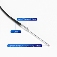 Capteur à fibre optique haute précision FUWEI FWRC9-410-M, sortie NPN/PNP pour amplificateur de toute marque, longueur de sonde 56 mm, rayon de courbure R15
