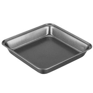<b>Square</b> Cake Baking Pan Carbon Steel Non Stick Coated Oven Safe 21x21x13cm For DIY Cake Making - Product Image 4