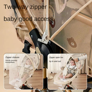 Chất Lượng Cao Đầy Đủ Bìa Xe Đẩy Em Bé Muỗi <span class=keywords><strong>Net</strong></span> Với Gấp Khung Nhựa Phổ Tốt Lưới Thoáng Khí Mùa Hè Thiết Kế - Product Image 2