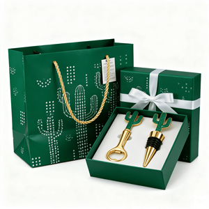 Nouveauté Style tendance Vente à chaud Prix d'usine Outils coulés pour le vin en métal <span class=keywords><strong>Bouchon</strong></span> et ouvre-bouteille en forme de tête de cactus - Product Image 4