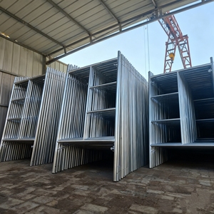Échafaudage vertical en acier galvanisé de type <span class=keywords><strong>échelle</strong></span> pour maçonnerie Q235 Q345, avec portes et cadres de porte - Product Image 6