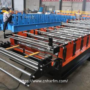 자동 금속 이중 층 PV4 1075 사다리꼴 유약 타일 루핑 시트 롤 성형 기계 - Product Image 2