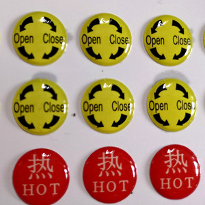 Custom Logo Crystal Epoxy <b>Stickers</b> Circle Self Adhesive UV Printing Custom Made For <b>Personalized</b> Applications - Product Image 5