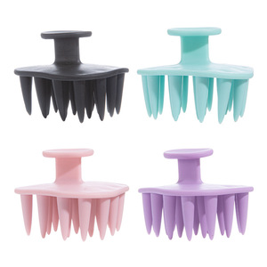 Brosse de massage du cuir chevelu Guangzhou Nuonu en silicone à poils doux pour les soins capillaires et le lavage - Product Image 5