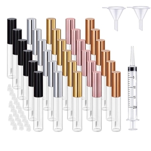 Empty Custom Pink Lipgloss Tubes Plastic Luxury Black Clear Empty Custom Lip Gloss Tubes 7g 7ml Lip Gloss Containers Tube