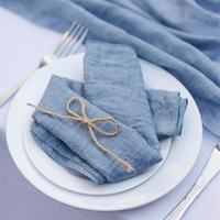 Nappe de table carrée en coton et polyester crêpe, de couleur verte, rose et blanche, de qualité supérieure, réutilisable pour les mariages, les banquets, les hôtels, les événements et les fêtes