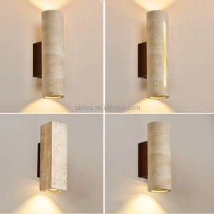 Lampe murale intérieure en pierre de style nordique créatif, pierre de pavé crème, lampe murale intérieure pour salon, lampe murale design pour chambre - Product Image 6