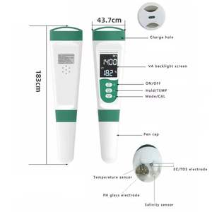 Akıllı tuzluluk tuzluluk test cihazı arındırmak su PH/EC/TDS metre kalem 5 In 1 analiz konuşma fonksiyonu ile - Product Image 2