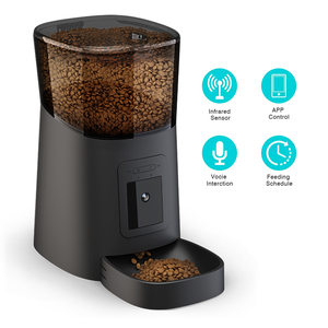 Distributeur automatique de nourriture pour animaux de compagnie Tuya, vente au détail/vente en gros, OEM, avec télécommande et caméra, distributeur intelligent de nourriture pour animaux de compagnie - Product Image 6