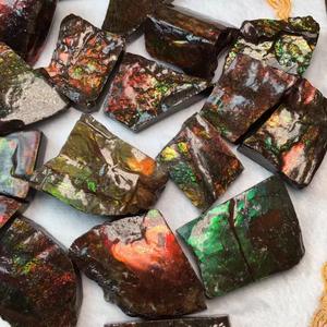 Hoge Kwaliteit Natuurlijke Gebeeldhouwde Edelsteen Kristallen Plaat Ammoliet Plaat - Product Image 4