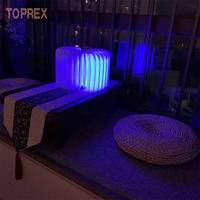Lampe en bois USB portable et pliable certifiée CE RoHS Petites lampes LED blanches chaudes pour la décoration intérieure et la chambre à coucher