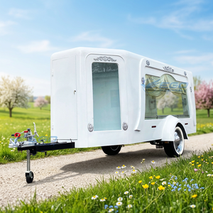 Low price White Funeral Coffin Horse <b>Trailer</b> Modern Design Funeral Hearse Carriage Wholesale Price Funeral Car for Sale - Product Image 1