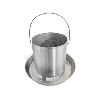 Mangeoire automatique pour volailles en acier inoxydable durable avec poignée de suspension