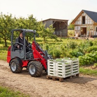 Europäischer Direktvertrieb 1260 Mini-Frontlader mit Dieselmotor Kompaktlader mit Palettengabel Frontlader im Angebot