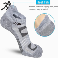 Chaussettes de course à pied en coton athlétique pour adultes, chaussettes de performance sportive en coton pour la cheville
