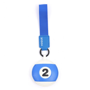 Trendy Billiard Ball PU Leather Keychain Colorful Number Print Webbing <b>Wrist</b> Strap Key Ring Fashion <b>Bag</b> Hanging Ornament - Product Image 6