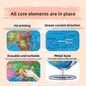 Globo Terráqueo Metálico <span class=keywords><strong>de</strong></span> Alta Precisión y Alta Definición Win Lianying con Función AR para Geografía en Secundaria - Product Image 4