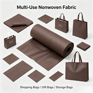 Rollo de Tela No Tejida de Polipropileno Marrón para Bolsas de Compra, Bolsas de Regalo, Bolsas Promocionales - Product Image 6