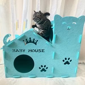 Cama para Gatos de Fieltro de Poliéster Premium – Cama Cerrada Plegable Resistente a Arañazos para Gatitos y Gatos Grandes - Product Image 5