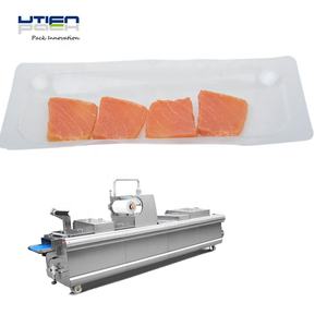เครื่องบรรจุภัณฑ์อาหารทะเลแบบสกิน 3 เท่าอายุการเก็บรักษาปกติ, ปลาแซลมอน VSP, เนื้อปลา, กระดูก, <span class=keywords><strong>กุ้ง</strong></span>, สเต็ก - Product Image 2