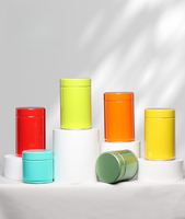 Boîte en métal pour matcha, boîte ronde en fer blanc pour café, boîte en fer, joint en aluminium, couvercle fileté, boîte scellée, boîte à thé, boîte vide