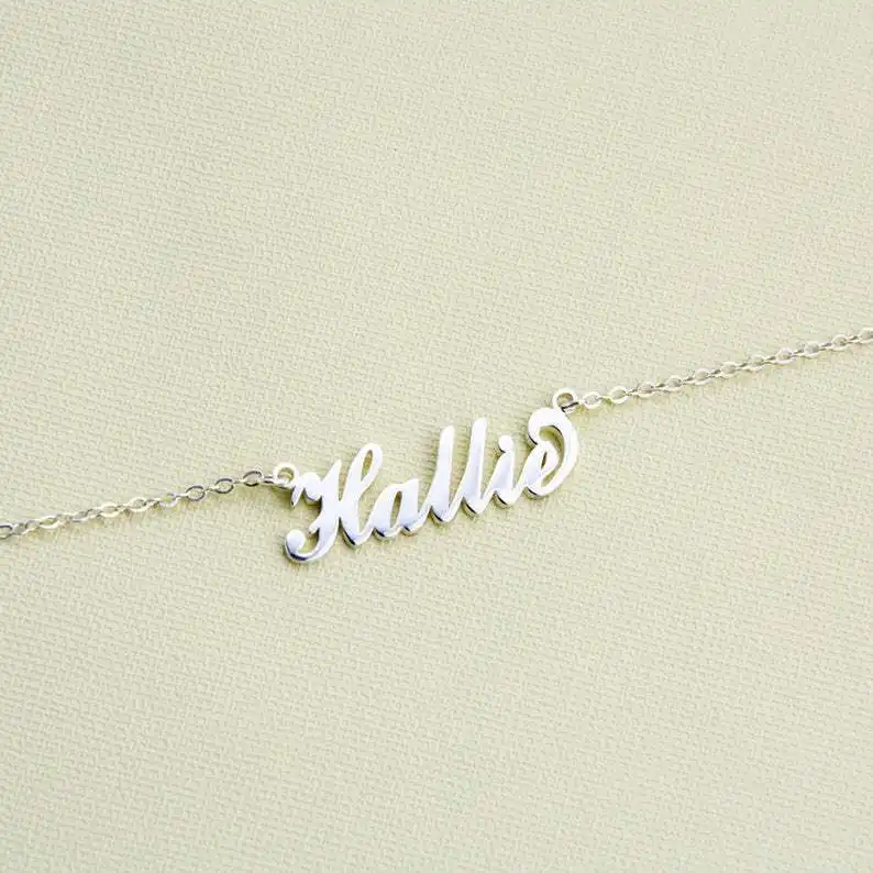 Bijoux fins initiales en argent Sterling 925, cadeau fait à la main, collier personnalisé avec nom et pendentif de lettre