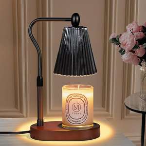 Diffuseur d'aromathérapie à vente chaude, <span class=keywords><strong>chauffe</strong></span>-<span class=keywords><strong>cire</strong></span> en verre floral, lampe <span class=keywords><strong>chauffe</strong></span>-<span class=keywords><strong>cire</strong></span>, minuterie, huiles essentielles, lampe à bougie d'aromathérapie - Product Image 3