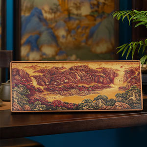 Adornos de Latón de la Fortuna, <span class=keywords><strong>Pintura</strong></span> de Paisaje Chino, Adecuados para Fines Decorativos en Salas de Estar y Comedores de Hoteles - Product Image 3